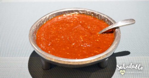 Salsa de chile morita y tomate verde