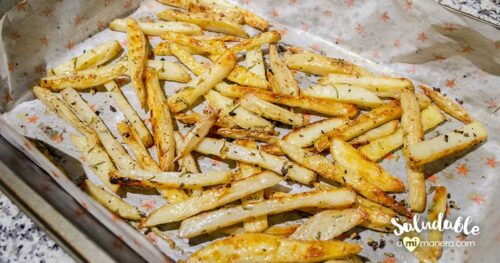 Papas horneadas con ajo, romero y limón