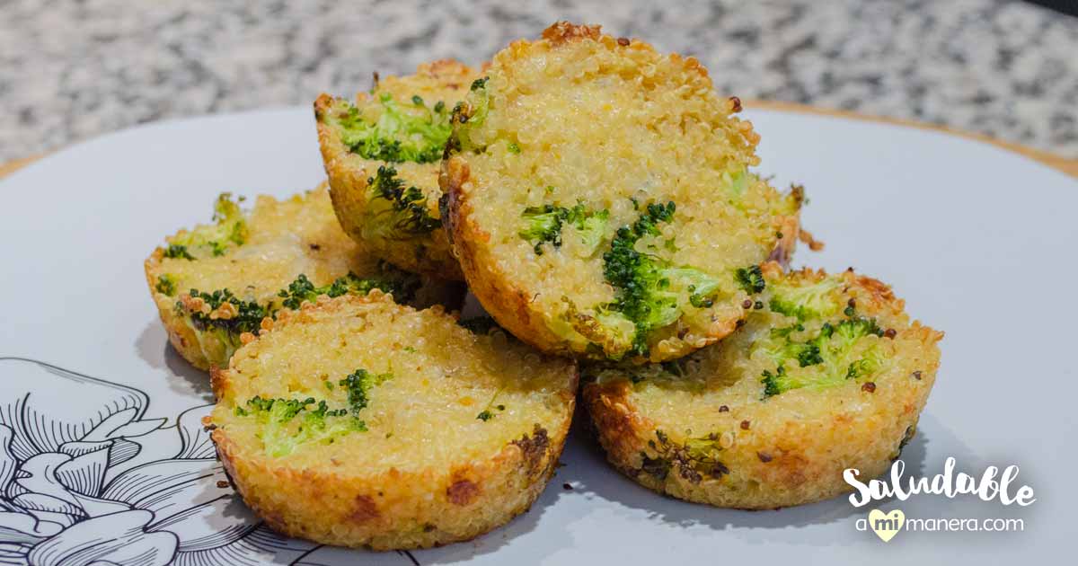 Muffins de brócoli y quinoa
