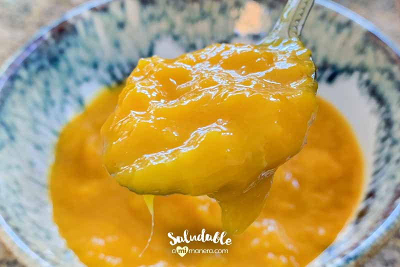 Mermelada casera de mango sin azúcar